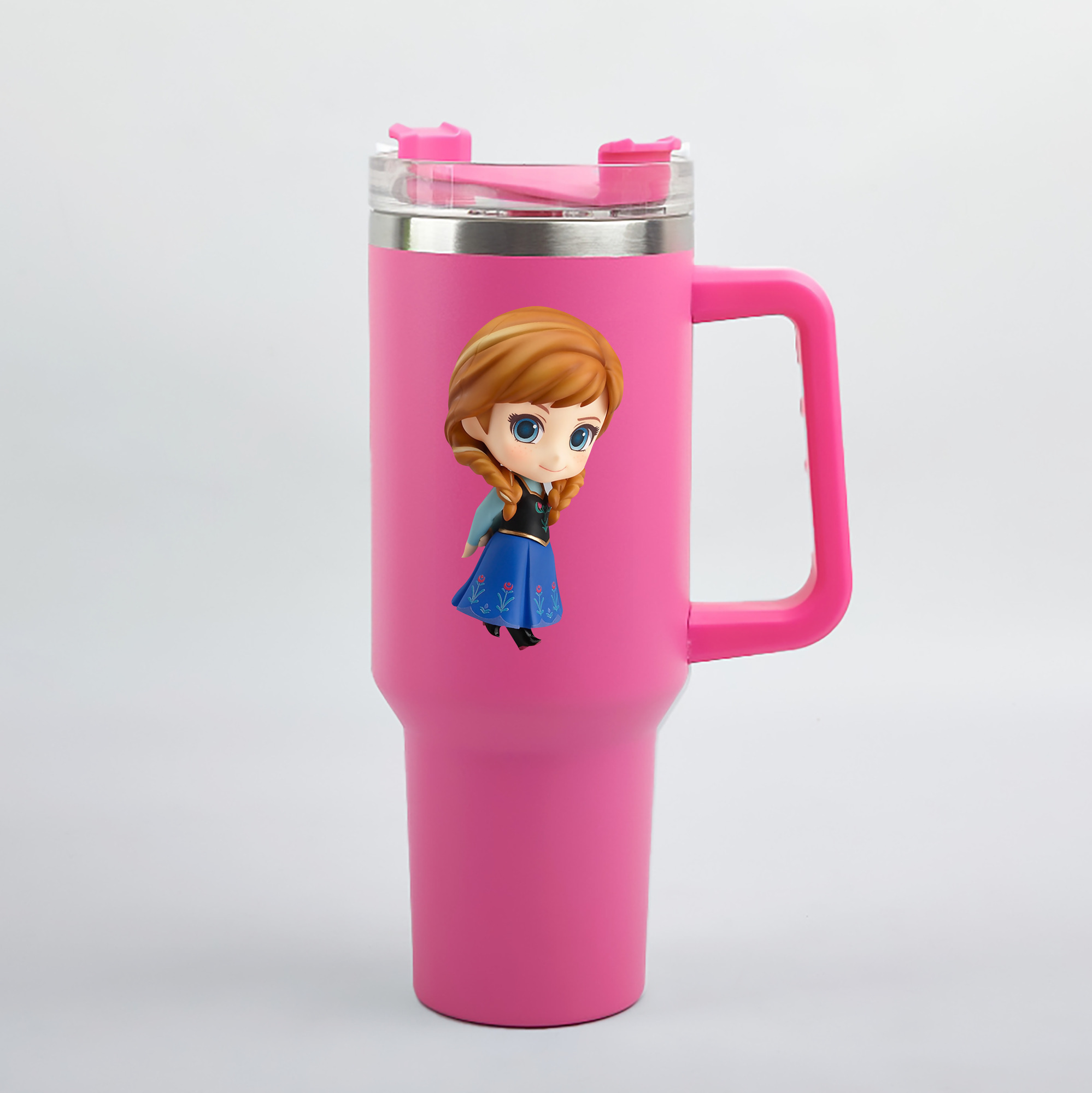（画像用） アナと雪の女王 アンナ エルサ Frozen Anna Elsa 1200mL車用タンブラー（カラープリント）